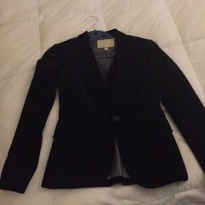 Banana Republic Black Velvet Blazer Size 0